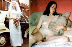 Dressed - undressed wedding photos 6/19