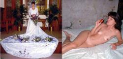 Dressed - undressed wedding photos 7/19