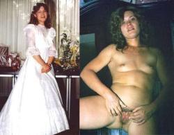 Dressed - undressed wedding photos 15/19