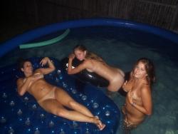 3 amateurs - naked pool party - skinny dipping 4/10