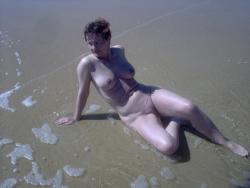 Naked teen girlfriend marie-ange at beach 107/118