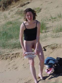 Naked teen girlfriend marie-ange at beach 117/118