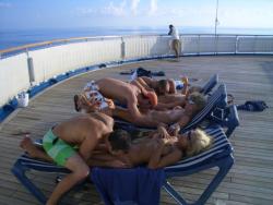 Nude couple on the boat 24/28