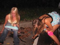 Funny amateurs girl peeing - pissing in public 05 31/48