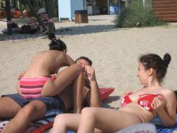 Young couples at holiday ( topless pics ) 6/45