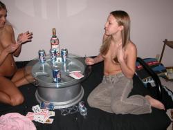 Two girls playing strip poker  34/53