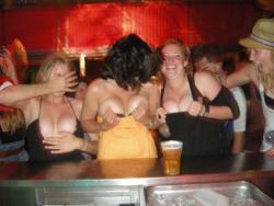 Topless titties in downtown bars  7/10