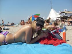 Teen on nudist beach holiday amateur set  29/29