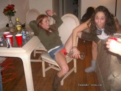 Young drunk girls at student party 29 44/50