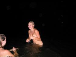Night swiming at the pool on holiday  15/24