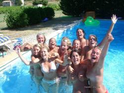 Amateurs young girl and party in a pool 01  2/50