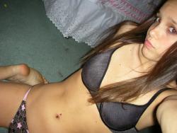 Cute teen selfshot with birthday wishes  2/29