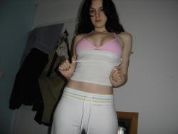 Cute black haired teen with superhot butt strippin 14/58