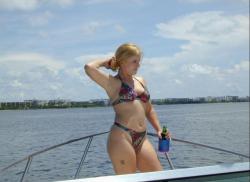Two shaved girls on a boat (68 pics)