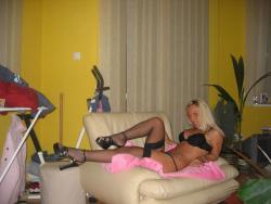 Sexy blonde dresses up like a whore  23/70