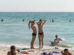 Russian and ukrainian girls on beach kazantip 63/116