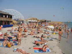 Russian and ukrainian girls on beach kazantip 69/116