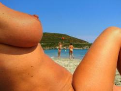 Pikotop - topless top girls at beach 9/50
