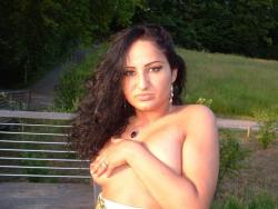 Latina posing outdoors 4/66