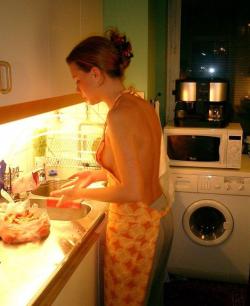 Young wife doing housework  6/68
