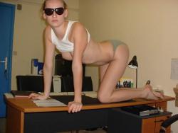 Posing girl in office  42/65