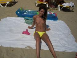 Topless teen girl at ibiza beach 3/11