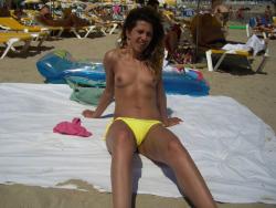 Topless teen girl at ibiza beach 4/11