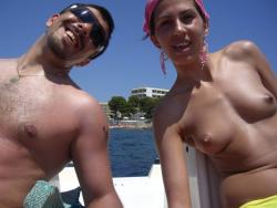 Topless teen girl at ibiza beach 11/11