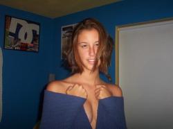 Teen with gorgeous smile and great titties  18/25