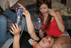 Drunk emo bailys girls nite bra n panty party 1/50