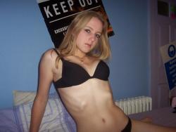 Dirty blonde teen bares all  2/44