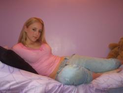 Dirty blonde teen bares all  7/44