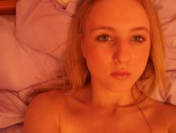 Dirty blonde teen bares all  13/44