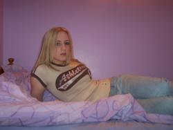 Dirty blonde teen bares all  15/44
