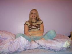 Dirty blonde teen bares all  17/44