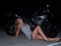 Motbike posing teen amateur 9/11