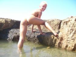 Skinny blonde on holiday 4/7