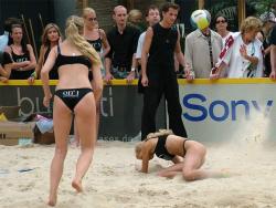 Hot sexy beach volleyball girls in bikinis 3/28