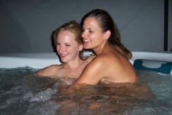 Lesbians in a hot tub 11/27
