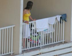 Voyeur shots on hotel balcony(6 pics)