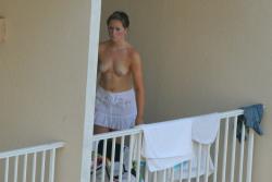 Voyeur shots on hotel balcony 2/6