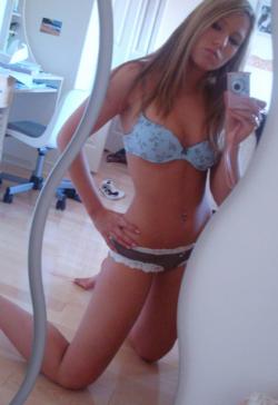 Sexy blonde teen selfshot  100/129