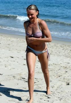 Cameron diaz beach bikini candids hard nips (8 pics)