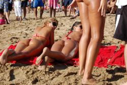 Red bikini shooting on the beach 11/20