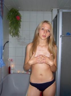 Russian blonde with small tits 34/59