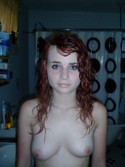 Redhead with shaved pussy 48/67