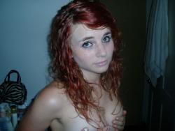 Redhead with shaved pussy 58/67