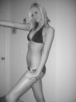 Slim blond girl in underwear 26/58