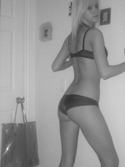 Slim blond girl in underwear 48/58