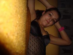 Shaved naked girlfriend on the bed 80/161